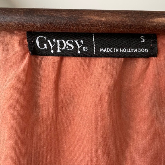 Gypsy 05 100% Silk Coral Maxi Dress (S) - Picture 9 of 9